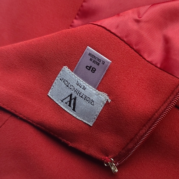 Worthington Professional Red Skirt | Size 8 Petite - Picture 6 of 8